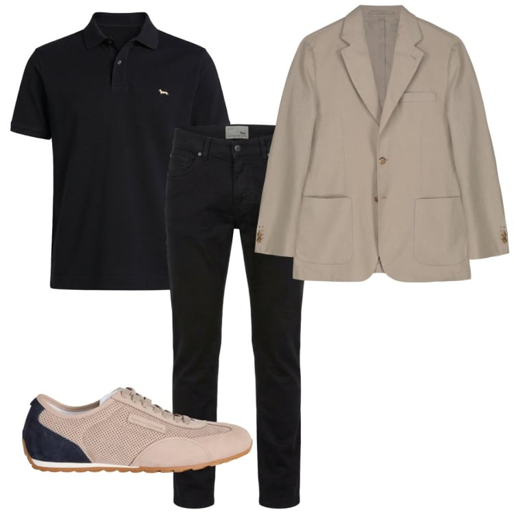 Outfit uomo - Coordinato. Stile Casual per Tutti i giorni. Abbinamento con sneakers, pantaloni, polo, giacche.