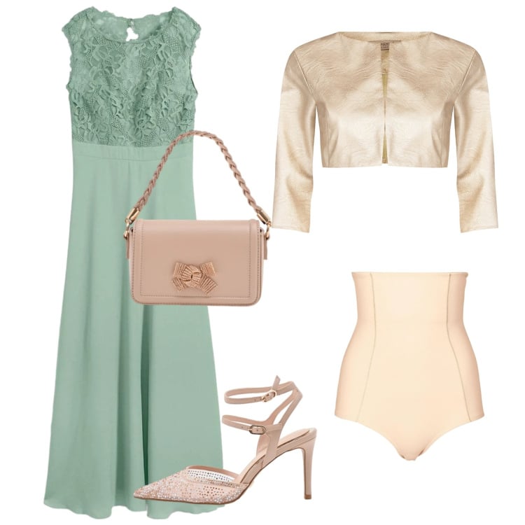 Outfit donna - Il tuo grasso, grosso, matrimonio greco. per Cerimonia. Abbinamento con vestiti lunghi, culotte, pochette, bolero, décolleté.