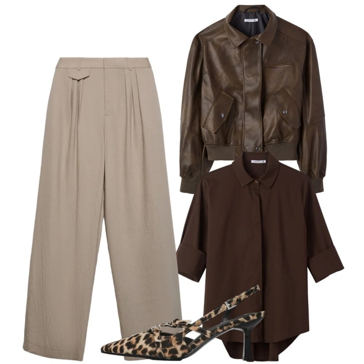 Outfit donna - Total look #2371122. Stile Glamour per Serata fuori. Abbinamento con décolleté, camicie, pantaloni, giacche.