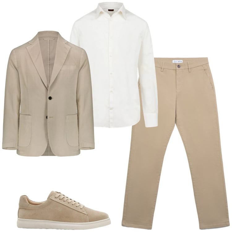Outfit uomo - City. Stile Urban per Tutti i giorni. Abbinamento con sneakers, giacche, camicie, pantaloni chino.