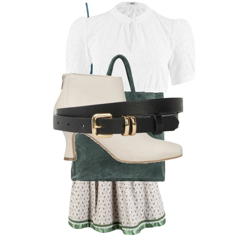 Outfit donna - Eleganza senza tempo. Stile Chic per Tutti i giorni. Abbinamento con stivaletti, camicie, gonne longuette, cinture, canottiere, borse a mano.