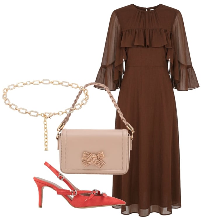 Outfit donna - Abiti che si muovono con te - Focus Donn. Stile Chic per Cerimonia. Abbinamento con décolleté, vestiti midi/longuette, pochette, cinture.