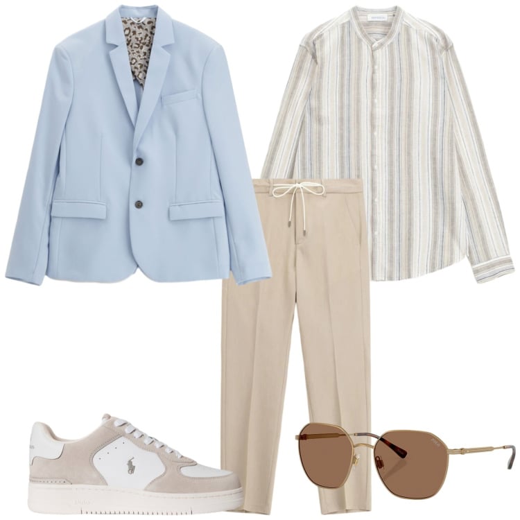 Outfit uomo - Imperial city. Stile Casual per Tutti i giorni. Abbinamento con pantaloni, giacche, camicie, occhiali da sole, sneakers.