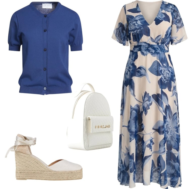 Outfit donna - Romantica. Stile Romantica per Tutti i giorni. Abbinamento con zaini, cardigans, espadrillas, vestiti lunghi.