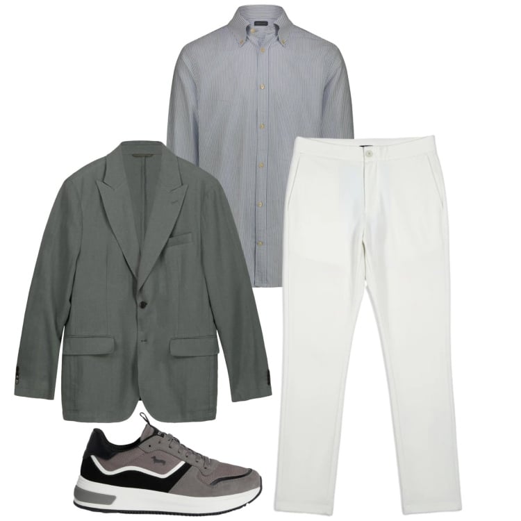 Outfit uomo - Total look #2371366. Stile Trendy per Serata speciale. Abbinamento con sneakers, pantaloni, giacche, camicie.