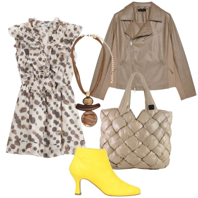 Outfit donna - Abiti che si muovono con te. Stile Glamour per Tutti i giorni. Abbinamento con stivaletti, giacche, ciondoli, vestiti lunghi, borse tote.