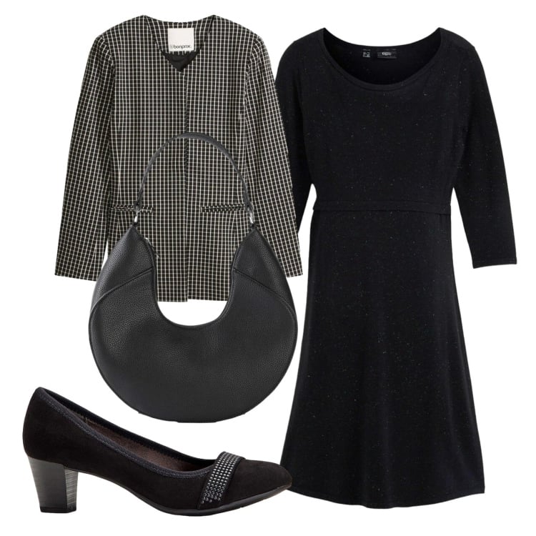 Outfit donna - Total look #2371615. Stile Basic per Ufficio. Abbinamento con décolleté, borse a mano, blazer, vestiti.