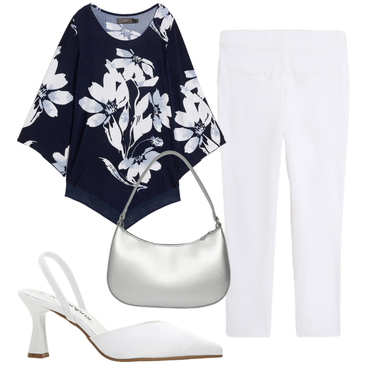 Outfit donna - Total look #2371625. Stile Chic per Cerimonia. Abbinamento con maglieria, pantaloni, décolleté, borse a tracolla.