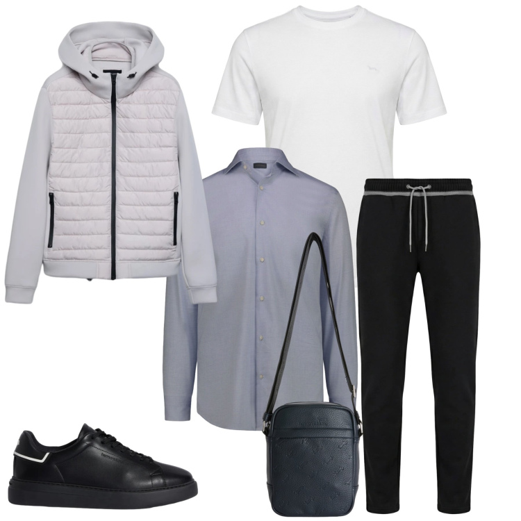 Outfit uomo - Urban Performance. Stile Urban per Tutti i giorni. Abbinamento con giacche, t-shirt, borse sportive, sneakers, pantaloni, camicie.