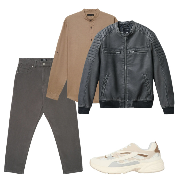 Outfit uomo - Marzo. Stile Casual per Tutti i giorni. Abbinamento con sneakers, camicie, pantaloni, giacche.