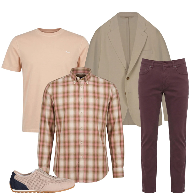 Outfit uomo - L\'Armonia dei Toni Caldi. Stile Urban per Tutti i giorni. Abbinamento con sneakers, t-shirt, pantaloni, camicie, giacche.