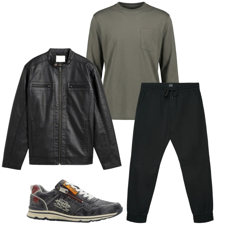 Outfit uomo - Total look #2372408. Stile Casual per Tutti i giorni. Abbinamento con sneakers, giacche, pantaloni corti, t-shirt.