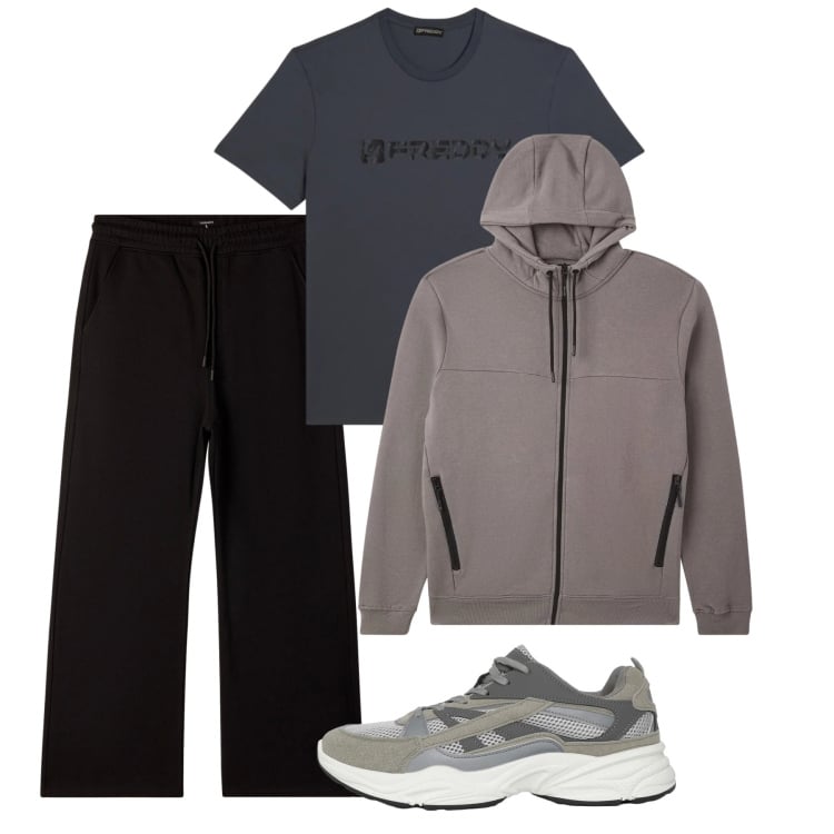 Outfit uomo - Urban. Stile Urban per Tutti i giorni. Abbinamento con t-shirt, sneakers, pantaloni, felpe con cappuccio.