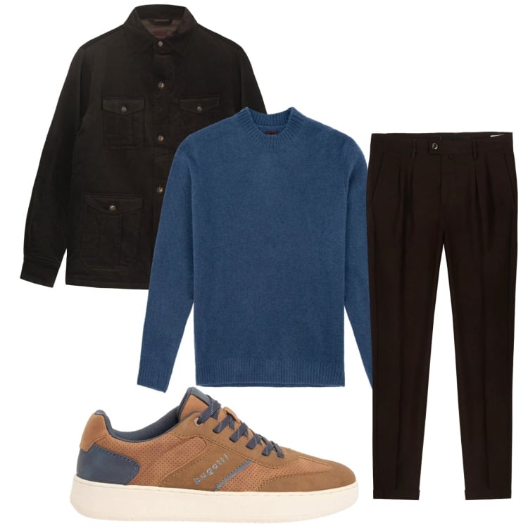 Outfit uomo - Total look #2372490. Stile Casual per Tutti i giorni. Abbinamento con sneakers, pantaloni, cappotti, maglieria.