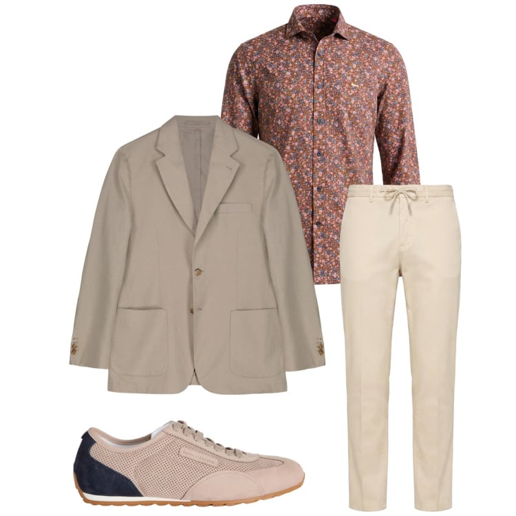 Outfit uomo - Total look #2372821. Stile Trendy per Serata speciale. Abbinamento con sneakers, camicie, pantaloni, giacche.