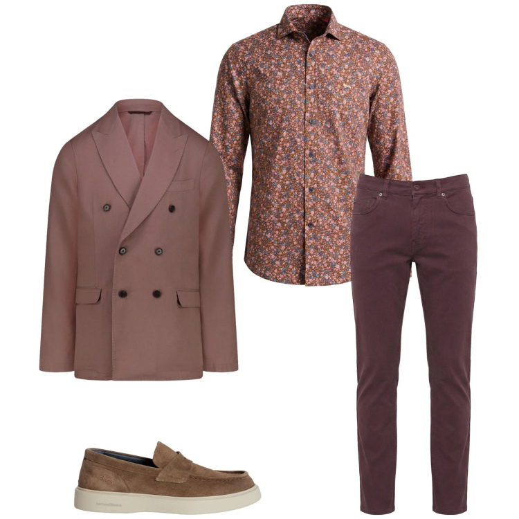 Outfit uomo - Total look #2372829. Stile Trendy per Serata speciale. Abbinamento con scarpe stringate, pantaloni, camicie, giacche.