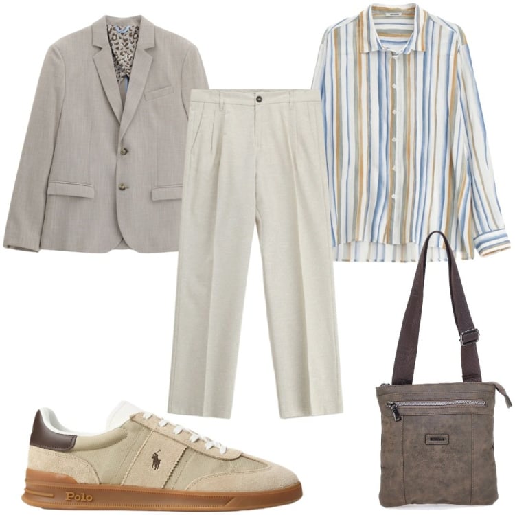 Outfit uomo - Imperial - The New Crew tutti i giorni. Stile Trendy per Tutti i giorni. Abbinamento con camicie, giacche, pantaloni, sneakers, portafogli.