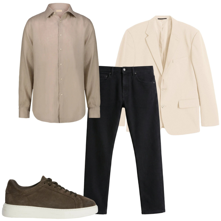 Outfit uomo - Informalmente. Stile Casual per Tutti i giorni. Abbinamento con giacche, jeans, sneakers, camicie.