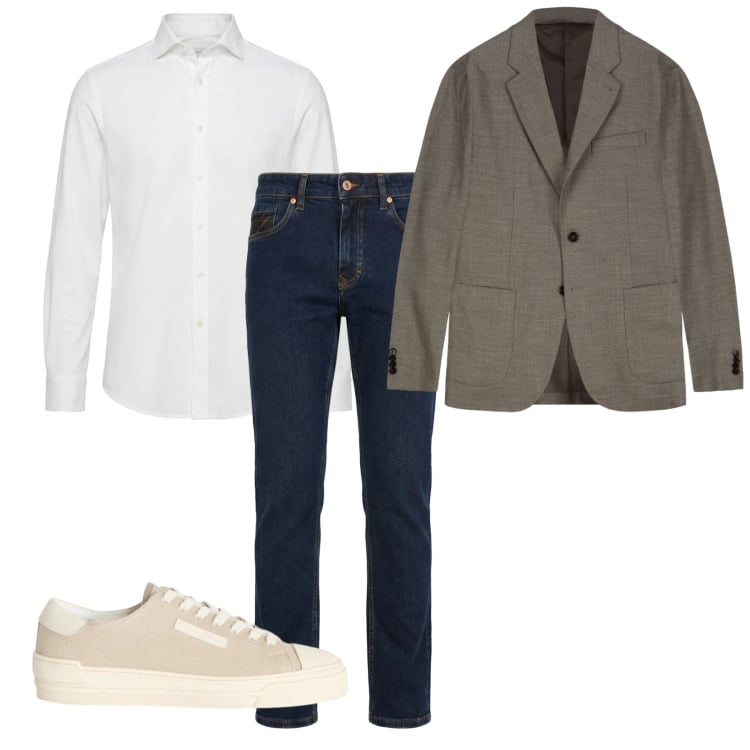 Outfit uomo - La giacca sempre. Stile Casual per Tutti i giorni. Abbinamento con sneakers, jeans, camicie, giacche.