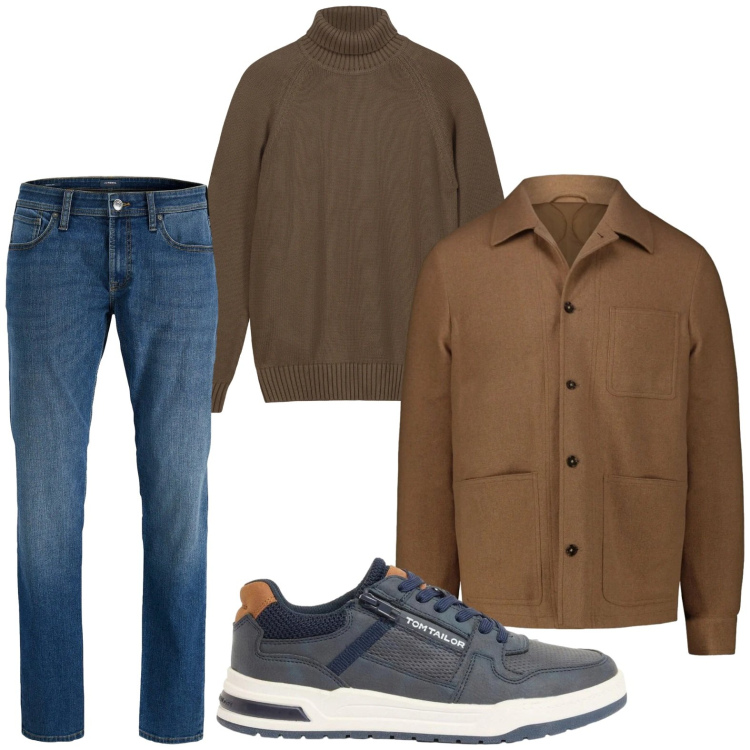 Outfit uomo - Trendy. Stile Trendy per Tutti i giorni. Abbinamento con jeans, sneakers, pullovers, cappotti.