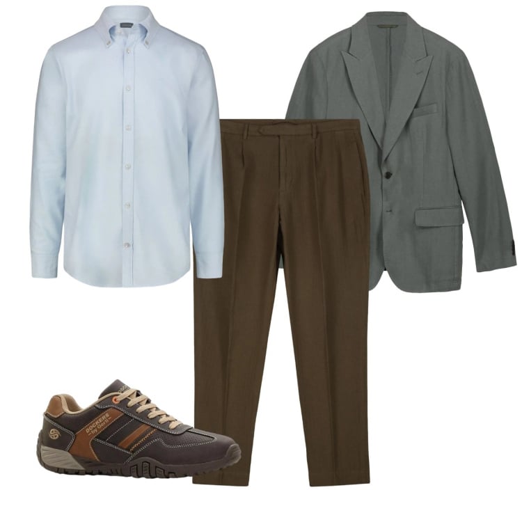 Outfit uomo - Total look #2373750. Stile Casual per Tutti i giorni. Abbinamento con sneakers, giacche, pantaloni, camicie.