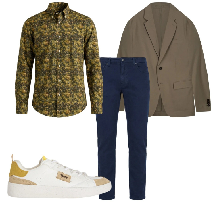 Outfit uomo - Total look #2373937. Stile Casual per Tutti i giorni. Abbinamento con sneakers, pantaloni, camicie, giacche.