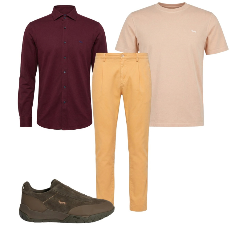 Outfit uomo - Total look #2373946. Stile Casual per Tutti i giorni. Abbinamento con pantaloni, t-shirt, sneakers, camicie.