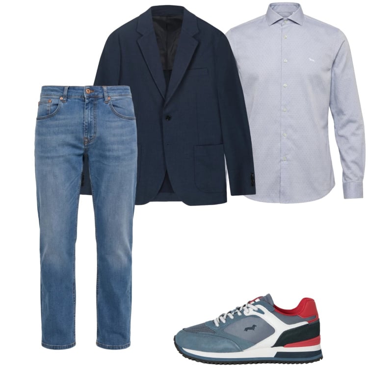 Outfit uomo - Casual. Stile Casual per Tutti i giorni. Abbinamento con sneakers, jeans, camicie, giacche.