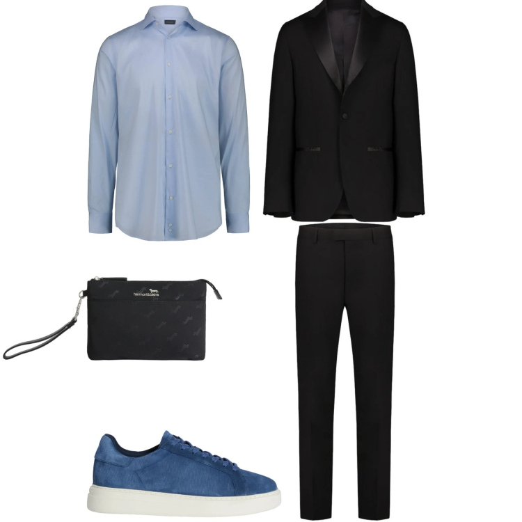 Outfit uomo - Total look #2374166. Stile Business/Elegante per Serata speciale. Abbinamento con borse sportive, sneakers, camicie, abiti.