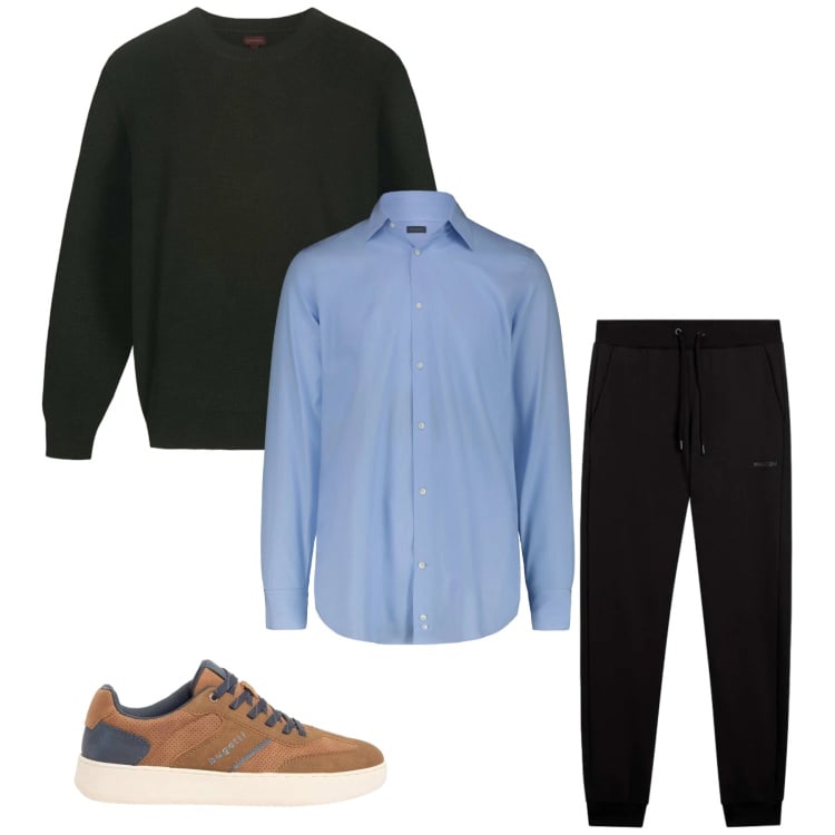 Outfit uomo - Total look #2374209. Stile Urban per Tutti i giorni. Abbinamento con sneakers, pantaloni, camicie, maglieria.