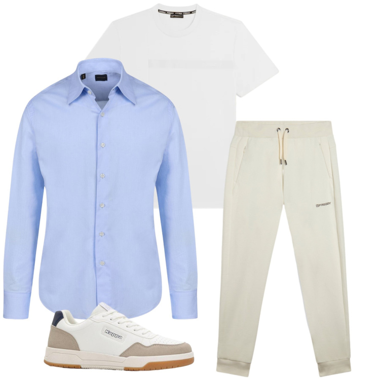 Outfit uomo - Total look #2374221. Stile Urban per Tutti i giorni. Abbinamento con sneakers, pantaloni, t-shirt, camicie.