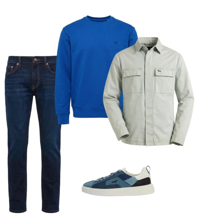 Outfit uomo - Marzo. Stile Casual per Tutti i giorni. Abbinamento con felpe, jeans, sneakers, giacche.