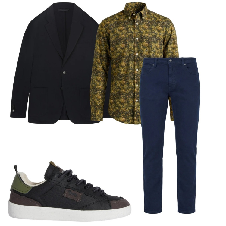 Outfit uomo - Total look #2374302. Stile Casual per Tutti i giorni. Abbinamento con sneakers, pantaloni, camicie, giacche.