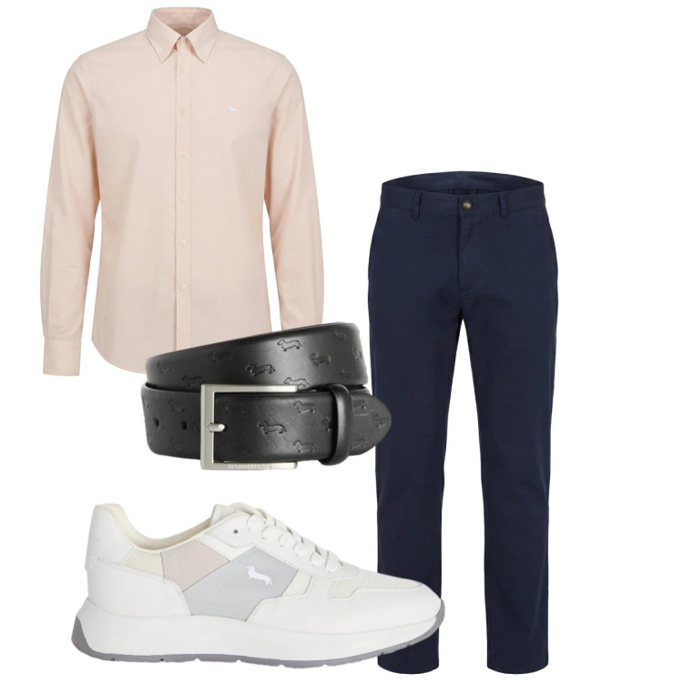 Outfit uomo - Total look #2374339. Stile Casual per Tutti i giorni. Abbinamento con cinture, sneakers, pantaloni cargo, camicie.
