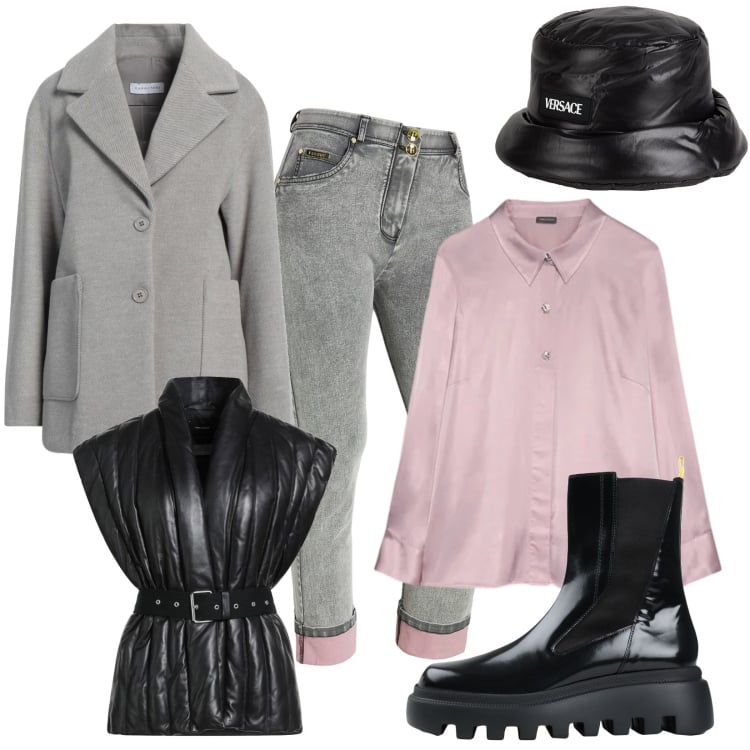 Outfit donna - Modella per un giorno. Stile Sexy per Scuola/Università. Abbinamento con stivaletti, cappotti, cinture, cappelli, camicie, jeans dritti.