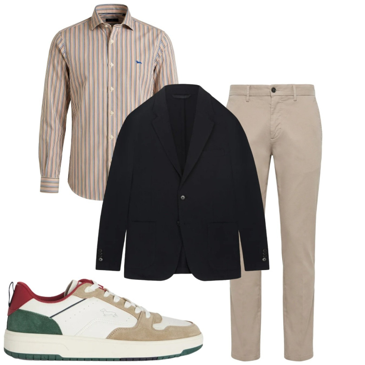 Outfit uomo - Total look #2374467. Stile Casual per Tutti i giorni. Abbinamento con sneakers, pantaloni, camicie, giacche.