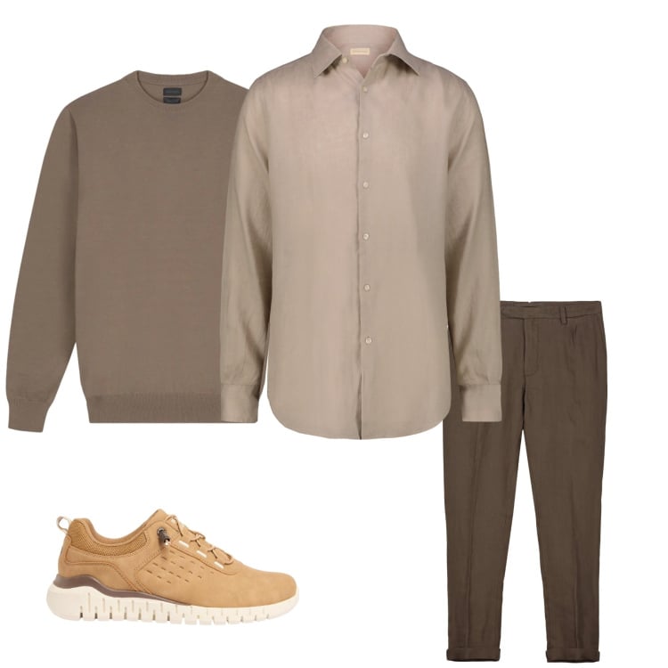 Outfit uomo - Total look #2374506. Stile Urban per Tutti i giorni. Abbinamento con sneakers, camicie, pantaloni, maglieria.