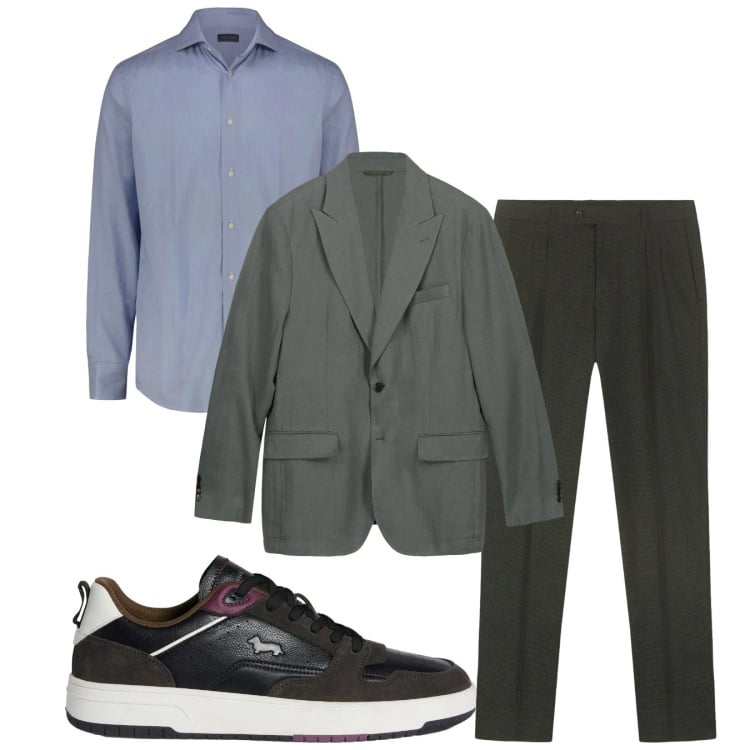 Outfit uomo - Total look #2374559. Stile Casual per Tutti i giorni. Abbinamento con sneakers, giacche, pantaloni, camicie.