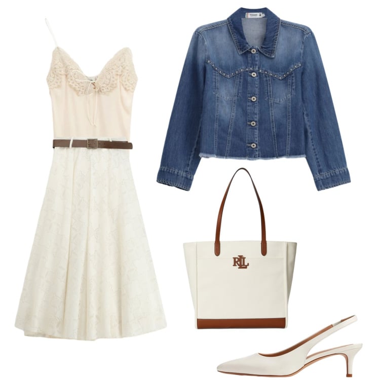 Outfit donna - Gonna midi. Stile Glamour per Tutti i giorni. Abbinamento con blazer, top, gonne lunghe, décolleté, borse tote.