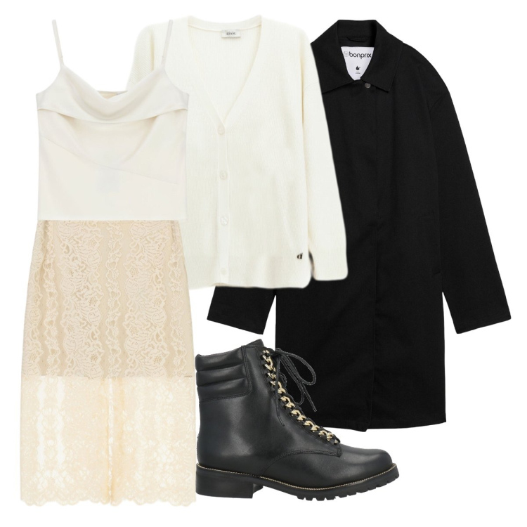 Outfit donna - Gonna midi cool. Stile Boho per Tutti i giorni. Abbinamento con stivaletti, trench, gonne longuette, canottiere, cardigans.