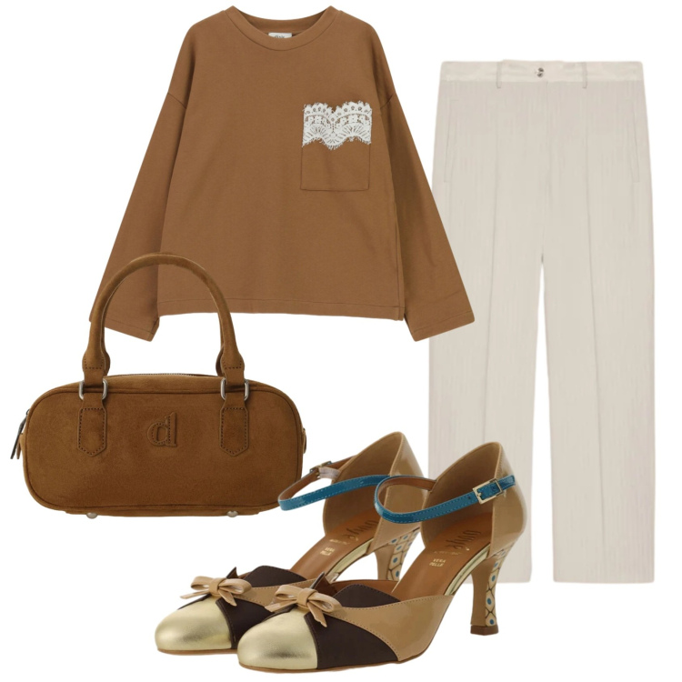 Outfit donna - Total look #2375421. Stile Trendy per Ufficio. Abbinamento con pantaloni, décolleté, cappotti, vestiti lunghi.