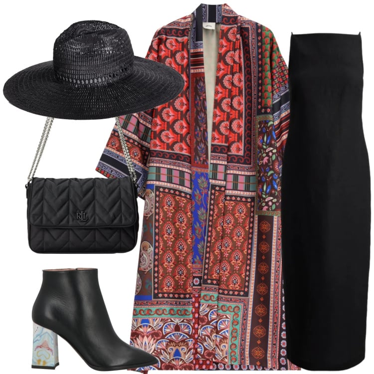 Outfit donna - Total look #2375483. Stile Casual per Tutti i giorni. Abbinamento con cappelli, stivaletti, cappotti, borse a tracolla, vestiti.