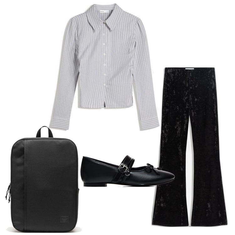 Outfit mujer - Urban style. Estilo Urban para Todos los días. Combinación con camisas, mochilas, pantalones, bailarinas.