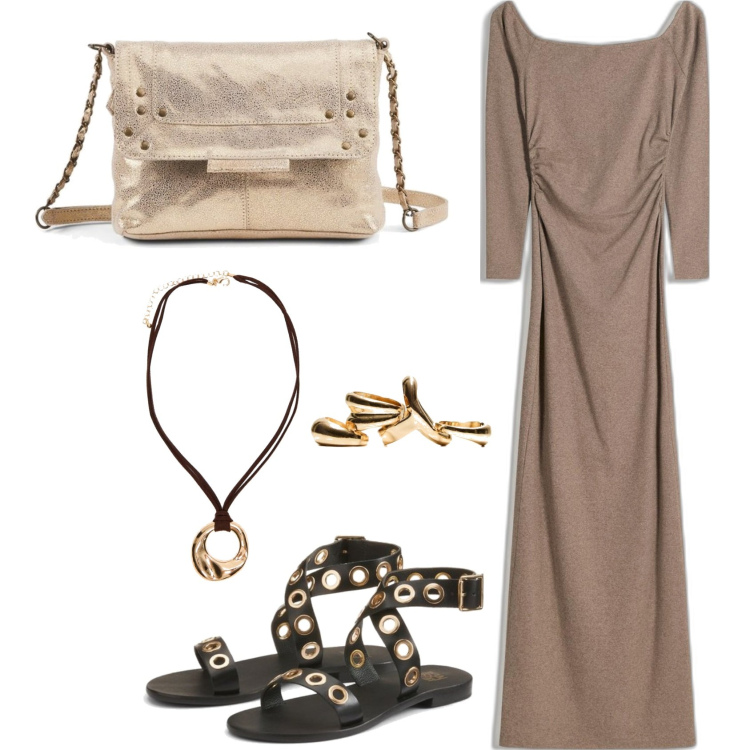 Outfit mujer - Urban style. Estilo Urban para Todos los días. Combinación con sandalias de piel, bolsos de mano, vestidos, colgantes, anillos.