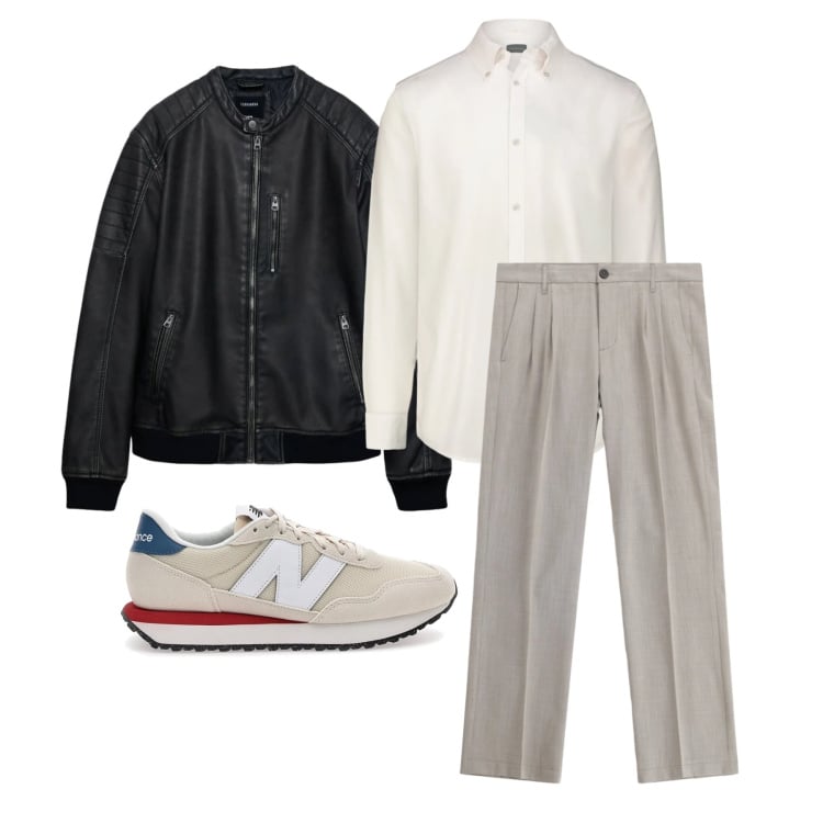 Outfit uomo - Marzo. Stile Trendy per Tutti i giorni. Abbinamento con pantaloni, sneakers, giacche, camicie.