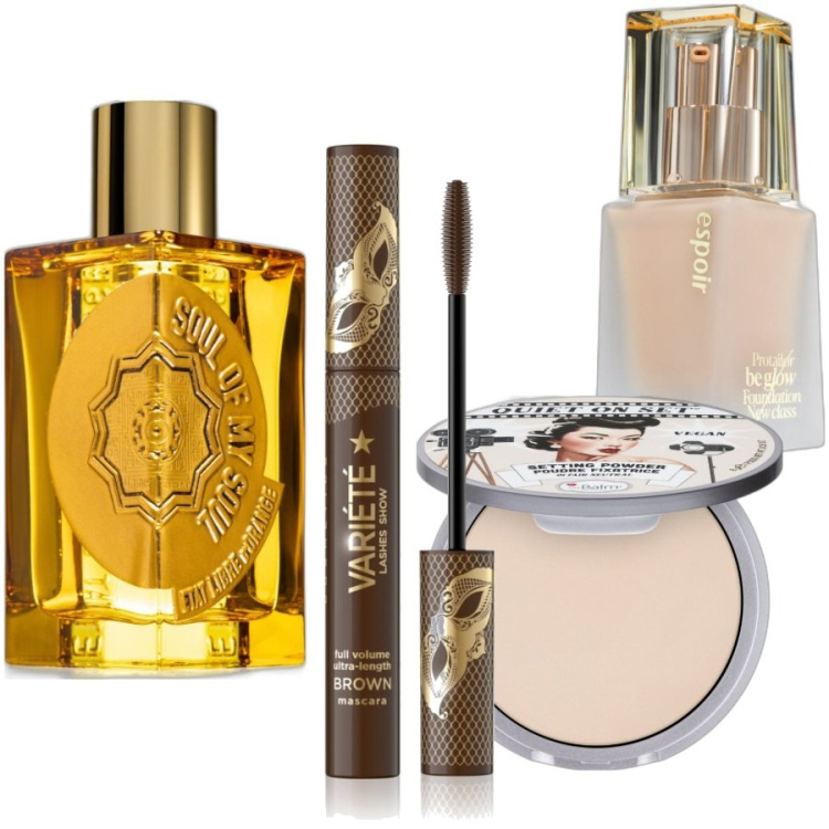 Outfit donna - Beauty-box #2376019. Abbinamento con profumi, mascara, ciprie, fondotinta.