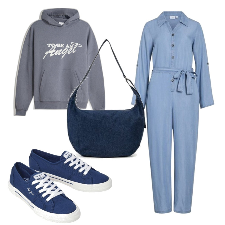 Outfit mujer - Casual look. Estilo Casual para Todos los días. Combinación con sneakers, chándales, bandoleras, sudaderas con capucha.