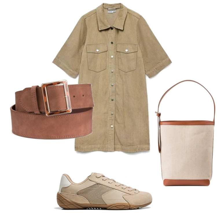 Outfit mujer - Urban style. Estilo Urban para Todos los días. Combinación con cinturones, bolsos saco, sneakers, vestidos cortos.