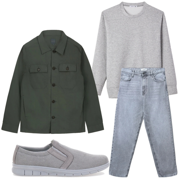 Outfit uomo - Comodo. Stile Casual per Tutti i giorni. Abbinamento con sneakers, jeans, cappotti, felpe.