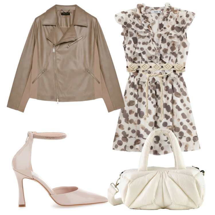 Outfit donna - Total look #2376749. Stile Chic per Serata fuori. Abbinamento con cinture, blazer, vestiti lunghi, borse a mano, décolleté.